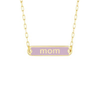 Design Letters Candy Series: VIP Necklace with Pendant - 18K Gold Plated - LILAC BREEZE