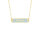 Design Letters Candy Series: VIP Necklace with Pendant - 18K Gold Plated - LIGHT BLUE