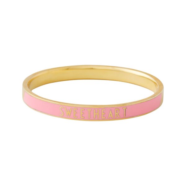 Design Letters Candy Series: Word Bangle - 18K Gold Plated - PINK