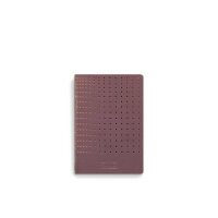TINNE+MIA notebook A6, Gridded Burgundy, TM11605
