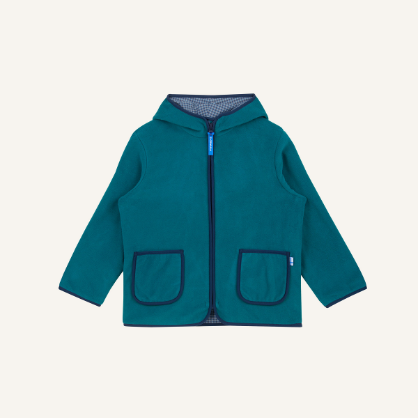 Finkid TONTTU fleece jacket - zip in inner jacket deep teal-navy