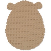 Konges Sløjd Silicone Bath Mat & Water Thermometer Sheep WARM CLAY one size