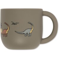 Konges Sløjd Dino Bowl And Mug Set Silicone STONE one size