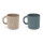LIEWOOD Chaves mug 2-pack Dark sandy / Whale blue ONE SIZE
