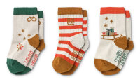 LIEWOOD Silas socks 3-pack Holiday Sandy mix 29/32