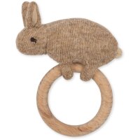 Konges Sl&oslash;jd Activity Knit Ring Rabbit BEIGE one size