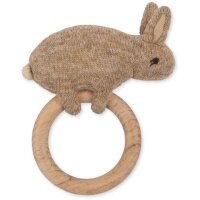 Konges Sløjd Activity Knit Ring Rabbit BEIGE one size