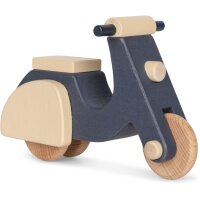 Konges Sl&oslash;jd wooden toy scooter FSC BLUE one size